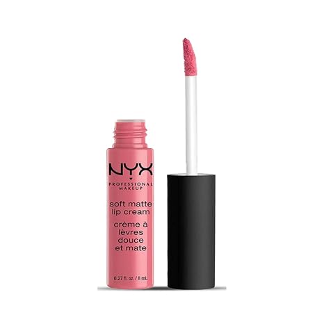 NYX PROFESSIONAL MAKEUP Soft Matte Lip Cream, Lightweight Liquid Lipstick - Milan (Dark Pink-Brown)