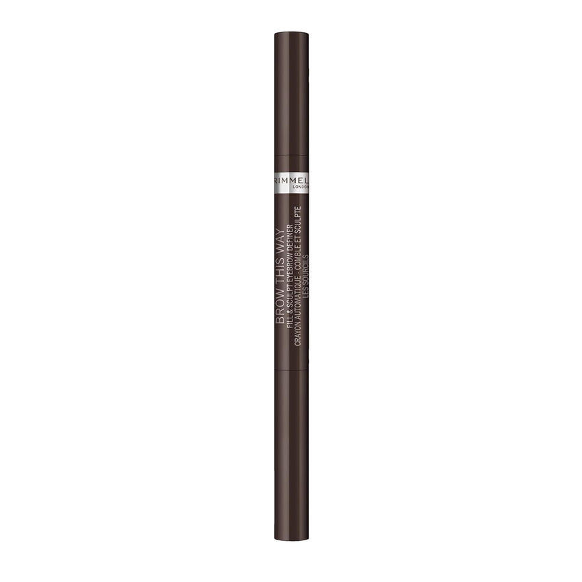 Rimmel Brow This Way Fill & Sculpt Eyebrow Definer, 003 Dark Brown, Case of 72