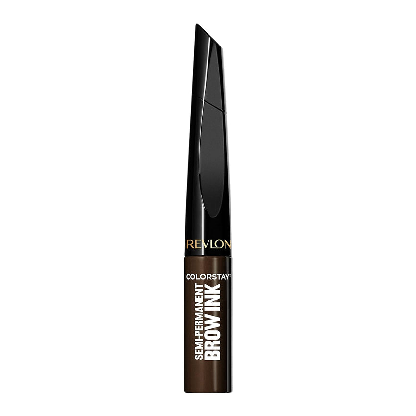 Revlon ColorStay 5-in-1 Semi-Permanent Brow Ink with Spoolie Brush, Waterproof, Transfer-Proof, Eyebrow Makeup, Easy to Remove, 355 Dark Brown Ink, 0.09 fl oz