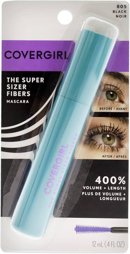 Covergirl Super Sizer Fibers Mascara, 805 Black