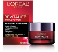 L'Oreal Paris Revitalift Triple Power Anti-Aging Face Moisturizer, 1.7 Oz