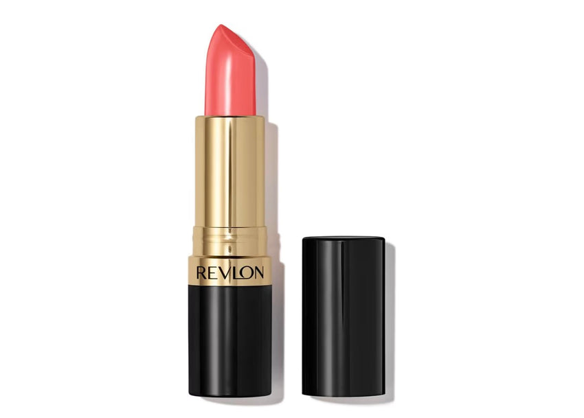 Revlon Super Lustrous Lipstick, Creamy Formula For Soft, Fuller-Looking Lips, Moisturized Feel, 807 Fire Peach, 0.15 oz